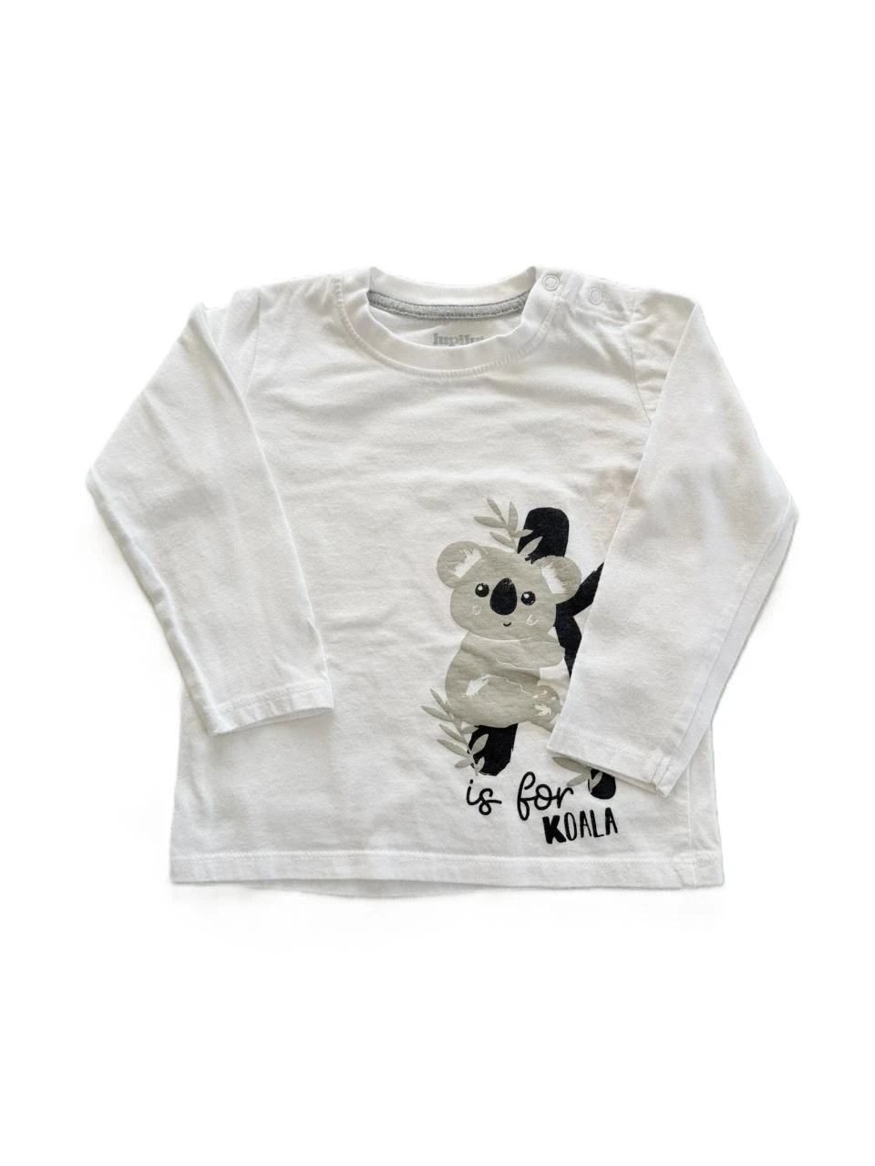 T shirt manches longues blanc koala Lupilu 86-92 cm